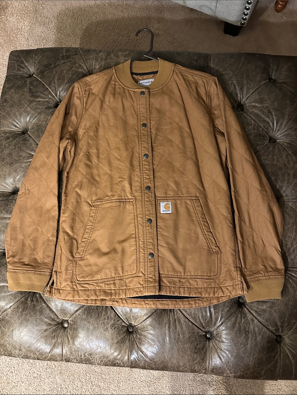 Carhartt Men's Tan Quilted Field Jacket